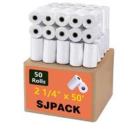 SJPACK Thermal Paper 2 1/4" x 50' Pos Receipt Paper, 50 rolls Cash Register Roll