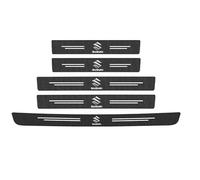 SJPJDGFC 5 Pieces Car Sill Protector Strips, for Suzuki SX4 S-Cross 2013-2023 Auto Threshold Scuff Plate Welcome Pedal Strips Styling Decoration Accessories