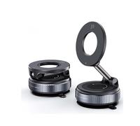 SJPJDGFC Magnetic Car Phone Holder for Tesla Model 3 Y Highland Juniper 2025, Vacuum Suction Cup Car Mount, Zinc Alloy Dash Windshield Screen Phone Stand,A