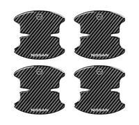 SJSHOPS Car Door Handle Protector for Nissan Leaf 2011-2025,Carbon Fibre Protection Stickers,Anti-Scratch Door Cup Film,Auto Exterior Styling Trim,Self-Adhesive Handle Decals,B