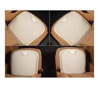 SJSHOPS Car Seat Cushion for Kia Carens 1999-2018, Anti-Slip Driver Seat Pad, Chair Cushion, Enhanced Comfort Memory Foam Design for Pain Relief, Sitting Use Summer Winter,Beige-4 pieces