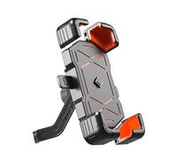 SJSHOPS Motorcycle Phone Holder for Yamaha R1M 2020-2024,Waterproof Adjustable Motorbike Phone Holder Clamp,Phone Mount for Bicycle and Motorbike,Motorcycle Accessories,Rearview mirror style-Orange