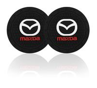 SJSHOPS Silicone Car Cup Holder Coasters for Mazda,2 Pack Anti-Slip Drink Mats for Car Interior Accessories,Washable Cup Holder Inserts