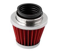 SJSJJAH 1pc/3pcs Red/Black/Silver 42mm Motorcycle Mushroom Head Intake Clamp-on Air Filter Cleaner for(1PC Red)