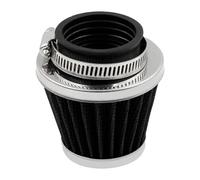 SJSJJAH 1pc/3pcs Red/Black/Silver 42mm Motorcycle Mushroom Head Intake Clamp-on Air Filter Cleaner for(1PC Black)
