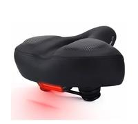 SJSJJAH Bicycle Seat Cushion Widening Thickening Soft Comfortable Bike Saddle for Mtb Road Bike Electric Bicycle Mountainbike Accessoir(Black with Light)