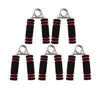 SJSJJAH Spring Hand Grip Finger Strength Finger Trainer Power Exerciser Sponge Forearm Grip Strengthener Carpal Expander Hand Trainer(5PCS Red)