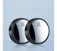 SJSMZX Car Blind Spot Mirrors for Volvo V40 2012-2020, Round Curved Convex Wide Angle Mirror Blindspot Mirrors Mirror for Blind Side 360 ° Rotatable Waterproof Accessories,Black