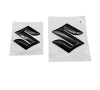 SJSMZX Car Emblem for Suzuki Swift, ABS Front & Rear Grille Tailgate Letters Logo Decals, Black