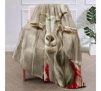 SJSXWQN White Goat Warm Blanket for Sofa Bed for Adults and Kids Super Soft Cozy Fuzzy Blanket for Picnic Blanket for All Seasons 180x200cm(70"x78")