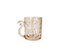 SJTJSPX Glasses Latte Coffee,Tea Cups,Drinking Glass Cute Cat Relief,Mugs Drink for Cappuccino Hot Chocolate Espresso,Milk,Ice Cream,Temperature Resistant Mugs with Handle,Home Cups