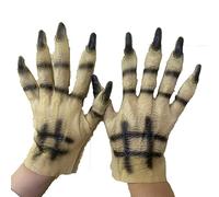 SJTJSPX Halloween Gloves Theme Party Carnival Cosplay Devil Witch Hands Zombie Wolf Terrifying Accessories Monster Animals Claw Day Of Death Gloves For Unisex Adults