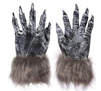 SJTJSPX Halloween Gloves Theme Party Carnival Cosplay Devil Witch Hands Zombie Wolf Terrifying Accessories Monster Animals Claw Day Of Death Gloves For Unisex Adults