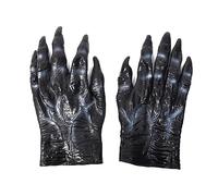 SJTJSPX Halloween Gloves Theme Party Carnival Cosplay Devil Witch Hands Zombie Wolf Terrifying Accessories Monster Animals Claw Day Of Death Gloves For Unisex Adults