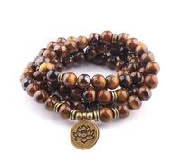 SJUENSXH Mala Bead Strand Bracelet, 108 Buddhist Prayer Beads Yoga Meditation Green Malachite Beads Necklace Women man, One Size, Resin, no gemstone