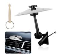 SJUNJIE 2 Pack Car Cymbal Air Vent Stainless Steel Car Symbol Drum Music Lovers Gift Mini Drum Cymbal Accessories for Automotive Ventilation Decoration Make Your Driving More Fun