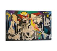 SJWINER Pablo Picasso Famous Paint (Sunsightly Famous Guernica) Print Poster Aesthetic Cover Poster Design Painting for Living Room Bed Room 12x18inch(30x45cm) Frame-style