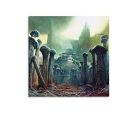 SJWINER Surrealist Work No.29 by Zdzisław Beksinski Art Poster Canvas Wall Art Decor Living Room Modern Family Bedroom 16x16inch(40x40cm) Unframe-style