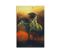 SJWINER Surrealist Work No.30 by Zdzisław Beksinski Art Poster Canvas Wall Art Decor Living Room Modern Family Bedroom 12x18inch(30x45cm) Unframe-style