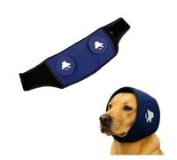 SJWJWOO Dog Ear Muffs Quiet Ears for Anxiety Dog Ear Covers for Noise Adjustable Size Doggie Ear Muffs for Noise for Thunder, Fireworks, Grooming,Blue-M