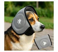 SJWJWOO Dog Earmuffs for Sound Quiet Ears for Anxiety Noise Canceling Ear Muffs for Dogs Adjustable Size Dogs Ear Muffs for Noise for Thunder, Fireworks, Grooming,Gray-M