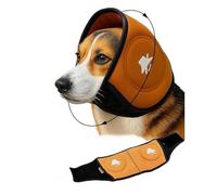 SJWJWOO Ear Muffs for Dogs Quiet Ears for Anxiety Noise Cancelling Ear Muffs 36dB NRR Noise Cancelling Dog Hearing Protection for Thunder, Fireworks, Grooming,Orange-M
