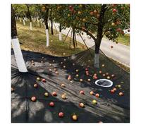 SJWJWOO Fruit Catching Net for Under Trees, Easy Picking Reusable Fruit Picker with Export Hoop and Loop Side Rope Strap for Olive, Walnut, Mulberry, Chestnut,Square-20×20ft（6 * 6m）