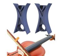 SJWOW 2PCS Violin Stopper for Bow for Beginner Fiddle Bow Buddy Teaching Aid Accessory, Lightweight Sturdy Teaching Aid Practice For Violin Beginner (Blue)