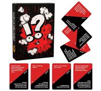 SJWOW Truth or Dare Party Game Cards-Creative Couple Interaction Warm-Up Ice-Breaking Cards, 50 Pcs Deck Game Night Party Card for Travel and Family Fun (Red)
