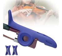 SJWOW Violin Bows Grip Corrector Violin Bows Holder With 2 Stoppers, Bow Hold Of Violin/Viola For Teaching Aid Accessory For Beginner(Blue)