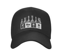 SJXIZEH Men's Baseball Cap Funny Chess Player Game Board Baseball Cap Sun Protection Adjustable Periodic Table of Dad Hat Sprin Snapback Hats Gift