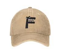 SJXIZEH Men's Baseball Cap, Women's, Pure cottonFashion Denim Villain Alphabet Lore F Baseball Cap Men Women Hat Adjustable Costume Boys Matching Evil Letter Cap Hats