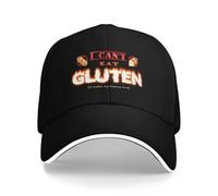 SJXIZEH Men's Baseball Cap, Women's, Pure cottonI Can't eat Gluten it Makes My Tummy Hurt Gluten Intolerant Celiac Baseball Cap Custom Cap Luxury caps Woman Hats Men's