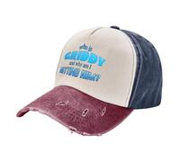 SJXIZEH Men's Baseball Hat Summer Breathable Hit The Griddy Word Art - Who is Griddy and Why Am I Hitting Him Gift Cool A Washed Baseball Cap Hat Men's Gift