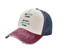 SJXIZEH Men's Baseball Hat Summer Breathable I Can Explain It to You But I Can T Understand It for You Gift Young A Washed Baseball Cap Hat Men's Gift