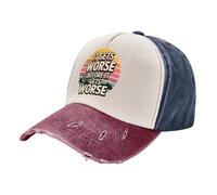 SJXIZEH Men's Baseball Hat Summer Breathable It Gets Worse Before It Gets Worse Casual Fashion A Washed Baseball Cap Hat Men's Gift
