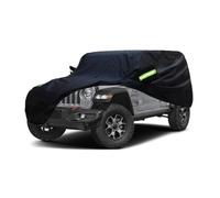 SjYsXm Waterproof Car Cover Compatible with Jeep Wrangler 4-Door 2024-2007 for Wrangler Unlimited 4 Door JL JK, All Weather Outdoor Rain Snow Car Protection Windproof Car Cover with Reflective Strips
