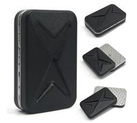 SJZDNNTU Metal Fidget Toys Adults Infinite EDC Fidget Slider Strong Haptic Feedback for Adults Autism/Anxiety/ADHD/Stress Relief Cool Gadgets Office Desk Toys-Matte Black