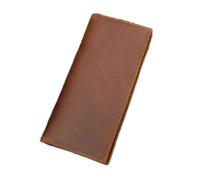 SJZZJSBX 1 Piece Men's Handmade Casual Long Wallet Multi-Card Wallet Men's Business Scratch Wallet (B,18.5 * 2 * 9cm)