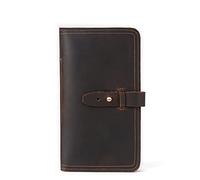 SJZZJSBX 1pcs Clutch Bag Men's Retro Business Wallet Large Capacity Document Bag Long Bag (A,11 * 2 * 19cm)