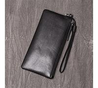 SJZZJSBX 1pcs Men's Clutch Women's Long Wallet Soft Leather Thin Phone Bag Multi-Card Wallet (A,20 * 1 * 10m)