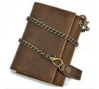 SJZZJSBX 1pcs Retro Men's Wallet Tri-fold Casual Wallet Anti-theft Short Wallet Compact Bag (A,11 * 8 * 1.5cm)