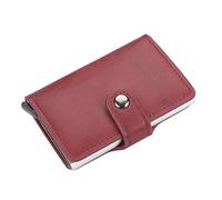 SJZZJSBX 2pcs Automatic Wallet Aluminum Alloy Card Case Anti-Degaussing Anti-Theft Bank Credit (C)