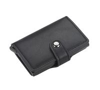 SJZZJSBX 2pcs Automatic Wallet Aluminum Alloy Card Case Anti-Degaussing Anti-Theft Bank Credit (C)
