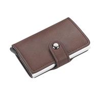 SJZZJSBX 2pcs Automatic Wallet Aluminum Alloy Card Case Anti-Degaussing Anti-Theft Bank Credit (C)