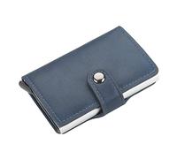 SJZZJSBX 2pcs Automatic Wallet Aluminum Alloy Card Case Anti-Degaussing Anti-Theft Bank Credit (C)