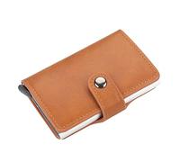 SJZZJSBX 2pcs Automatic Wallet Aluminum Alloy Card Case Anti-Degaussing Anti-Theft Bank Credit (C)