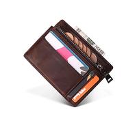 SJZZJSBX Anti-theft Wallet Multi-card Slot Ultra-thin Wallet Zipper Coin Bag Card Bag Coin Purse (A,9 * 11cm)