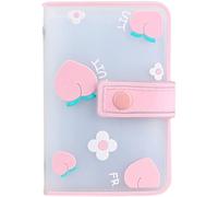 SJZZJSBX Card Holder Women's Small and Large Capacity Multi-Card Slot Cute Card Holder Women's Wallet All-in-one Bag (Pink, Size