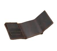 SJZZJSBX Casual Handmade Men's Wallet Wallet Tri-fold Retro Wallet Short Business Wallet Wallet (B,24.5 * 10cm)